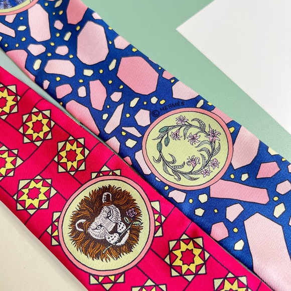 Hermes LA DANSE DES AMAZONES twilly - Picture 2 of 8